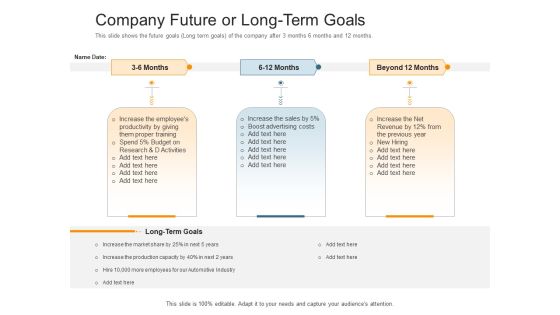 Pitch Deck Raise Capital Interim Financing Investments Company Future Or Long Term Goals Icons PDF Pitch Deck Raise Capital Interim Financing Investments Company Future Or Long Term Goals Icons PDF