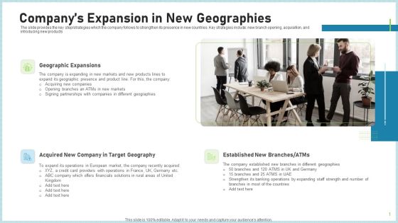 Pitch Deck To Attract Funding After IPO Market Companys Expansion In New Geographies Mockup PDF