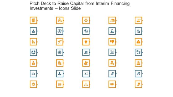 Pitch Deck To Raise Capital From Interim Financing Investments Icons Slide Structure PDF Pitch Deck To Raise Capital From Interim Financing Investments Icons Slide Structure PDF