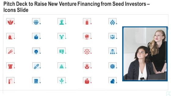 Pitch Deck To Raise New Venture Financing From Seed Investors Icons Slide Brochure PDF Pitch Deck To Raise New Venture Financing From Seed Investors Icons Slide Brochure PDF
