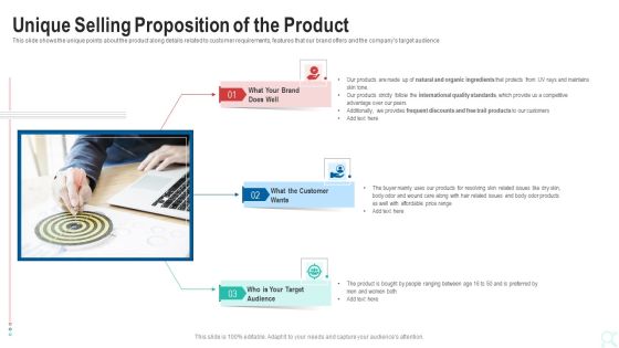 Pitch Deck To Raise New Venture Financing From Seed Investors Unique Selling Proposition Of The Product Brochure PDF Pitch Deck To Raise New Venture Financing From Seed Investors Unique Selling Proposition Of The Product Brochure PDF