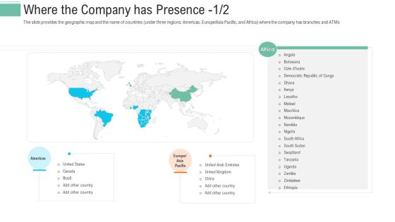 Pitch Presentation Raise Money Spot Market Where The Company Has Presence Brazil Brochure PDF Pitch Presentation Raise Money Spot Market Where The Company Has Presence Brazil Brochure PDF
