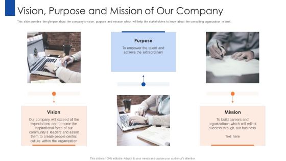 Pitching For Advisory Services Vision Purpose And Mission Of Our Company Ideas PDF Pitching For Advisory Services Vision Purpose And Mission Of Our Company Ideas PDF