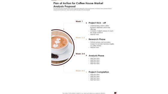 Plan Of Action For Coffee House Market Analysis Proposal One Pager Sample Example Document Plan Of Action For Coffee House Market Analysis Proposal One Pager Sample Example Document