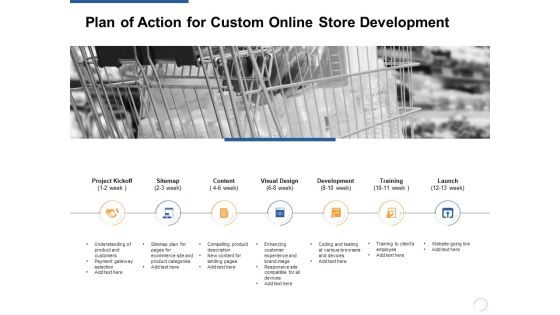 Plan Of Action For Custom Online Store Development Ppt PowerPoint Presentation Model Styles Plan Of Action For Custom Online Store Development Ppt PowerPoint Presentation Model Styles