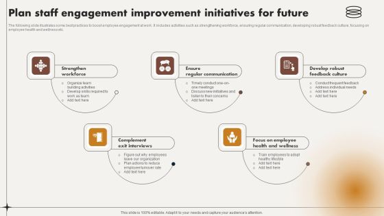 Plan Staff Engagement Improvement Initiatives For Future Ppt Layouts Structure PDF Plan Staff Engagement Improvement Initiatives For Future Ppt Layouts Structure PDF