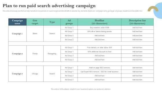 Plan To Run Paid Search Advertising Campaign Ppt PowerPoint Presentation File Show PDF Plan To Run Paid Search Advertising Campaign Ppt PowerPoint Presentation File Show PDF