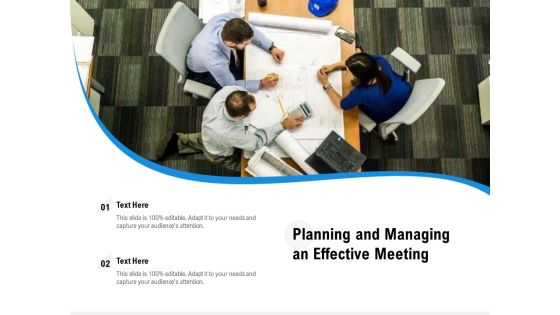 Planning And Managing An Effective Meeting Ppt PowerPoint Presentation Gallery Designs PDF Planning And Managing An Effective Meeting Ppt PowerPoint Presentation Gallery Designs PDF