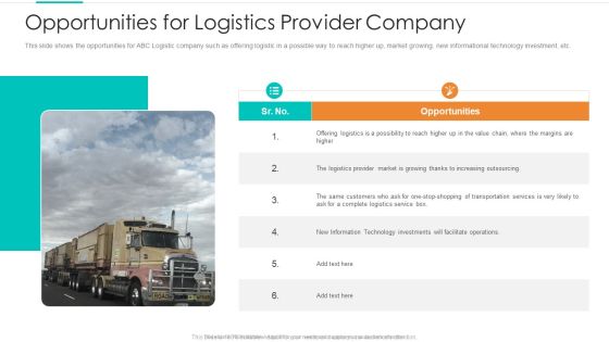 Planning Logistic Technique Superior Supply Chain Execution Opportunities For Logistics Provider Company Brochure PDF Planning Logistic Technique Superior Supply Chain Execution Opportunities For Logistics Provider Company Brochure PDF