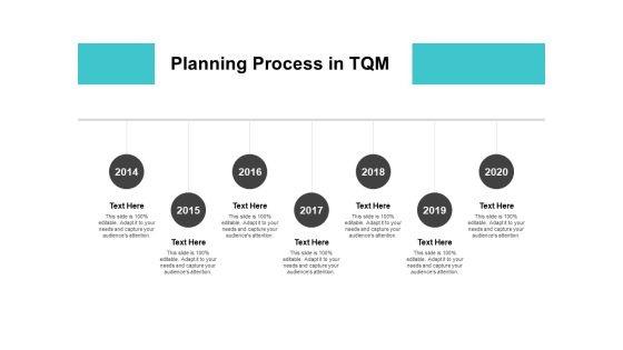 Planning Process In TQM Ppt PowerPoint Presentation Microsoft