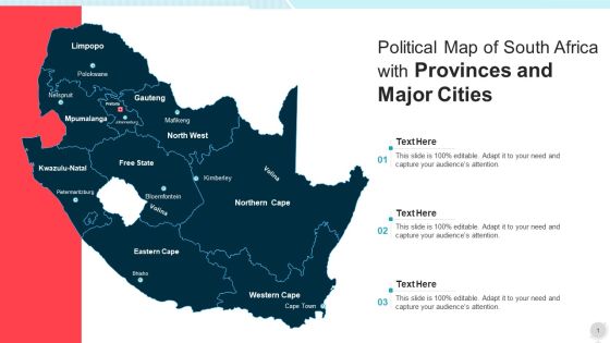 Political Map Of South Africa With Provinces And Major Cities Ppt PowerPoint Presentation File Show PDF Political Map Of South Africa With Provinces And Major Cities Ppt PowerPoint Presentation File Show PDF