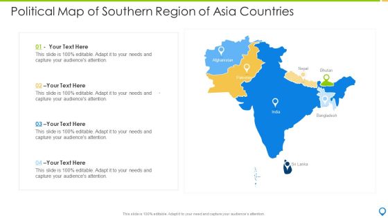 Political Map Of Southern Region Of Asia Countries Information PDF Political Map Of Southern Region Of Asia Countries Information PDF