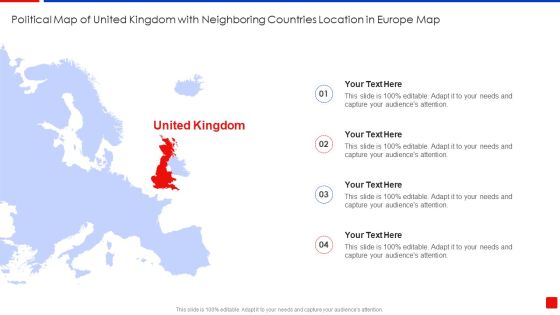 Political Map Of United Kingdom With Neighboring Countries Location In Europe Map Demonstration PDF