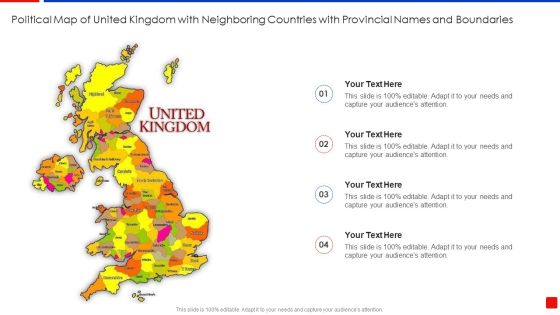 Political Map Of United Kingdom With Neighboring Countries With Provincial Names And Boundaries Ideas PDF