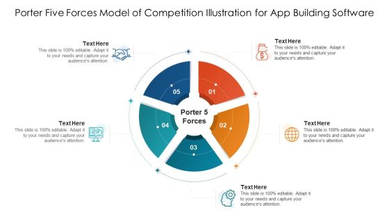 Porter Five Forces Model Of Competition Illustration For App Building Software Infographics PDF Porter Five Forces Model Of Competition Illustration For App Building Software Infographics PDF