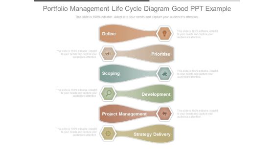Portfolio Management Life Cycle Diagram Good Ppt Example