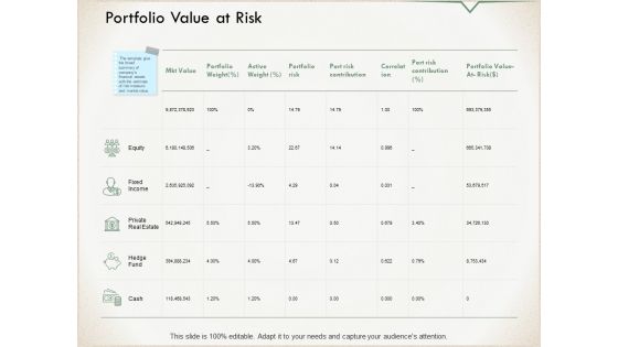 Portfolio Value At Risk Ppt PowerPoint Presentation Ideas Graphics Design Portfolio Value At Risk Ppt PowerPoint Presentation Ideas Graphics Design