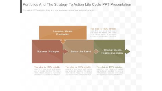 Portfolios And The Strategy To Action Life Cycle Ppt Presentation