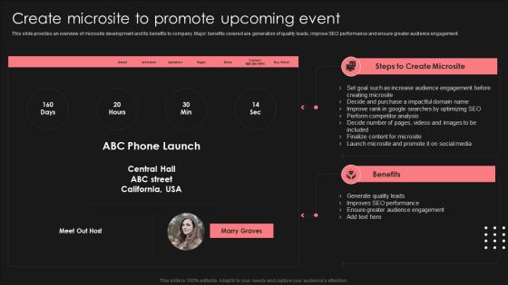 Positive Impact Of Effective Create Microsite To Promote Upcoming Event Summary PDF Positive Impact Of Effective Create Microsite To Promote Upcoming Event Summary PDF