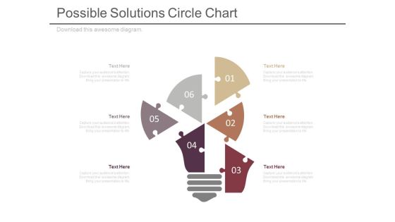 Possible Solutions Circle Chart Ppt Slides Possible Solutions Circle Chart Ppt Slides