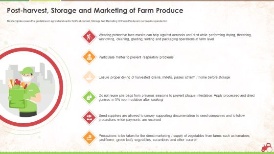 Post Harvest Storage And Marketing Of Farm Produce Ppt Styles Guidelines PDF