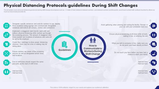 Post Pandemic Corporate Playbook Physical Distancing Protocols Guidelines During Shift Changes Sample PDF Post Pandemic Corporate Playbook Physical Distancing Protocols Guidelines During Shift Changes Sample PDF