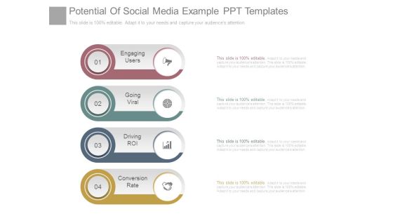 Potential Of Social Media Example Ppt Templates Potential Of Social Media Example Ppt Templates