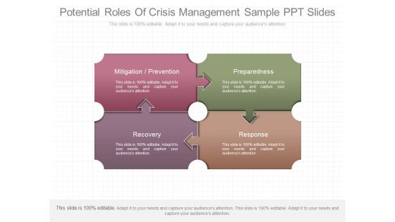 Potential Roles Of Crisis Management Sample Ppt Slides Potential Roles Of Crisis Management Sample Ppt Slides