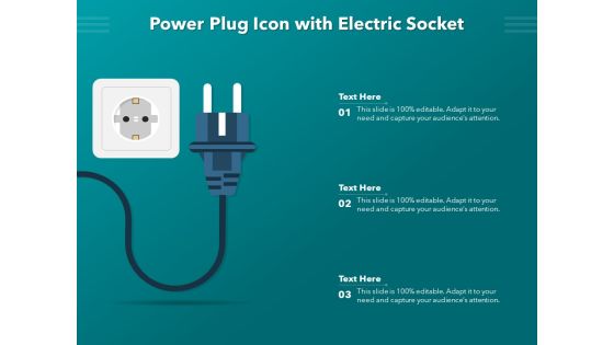 Power Plug Icon With Electric Socket Ppt PowerPoint Presentation Professional Graphics Tutorials PDF Power Plug Icon With Electric Socket Ppt PowerPoint Presentation Professional Graphics Tutorials PDF