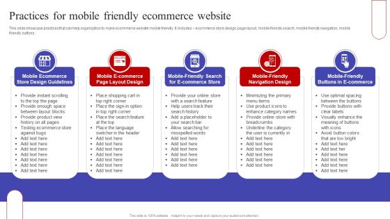 Practices For Mobile Friendly Ecommerce Website Download PDF Practices For Mobile Friendly Ecommerce Website Download PDF
