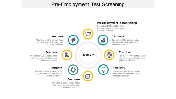 Pre Employment Test Screening Ppt PowerPoint Presentation Styles Graphics Design Cpb