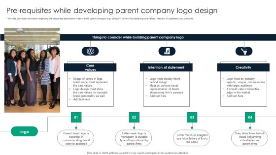 Pre Requisites While Developing Parent Company Logo Design Pictures PDF Pre Requisites While Developing Parent Company Logo Design Pictures PDF