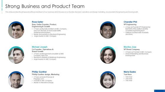 Pre Series A New Venture Financing Pitch Deck Strong Business And Product Team Formats PDF Pre Series A New Venture Financing Pitch Deck Strong Business And Product Team Formats PDF