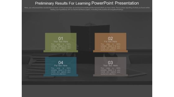 Preliminary Results For Learning Powerpoint Presentation Preliminary Results For Learning Powerpoint Presentation