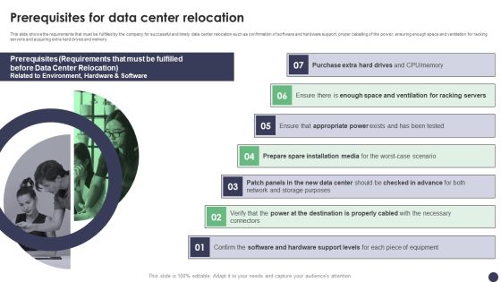 Prerequisites For Data Center Relocation Ppt PowerPoint Presentation File Slides PDF Prerequisites For Data Center Relocation Ppt PowerPoint Presentation File Slides PDF