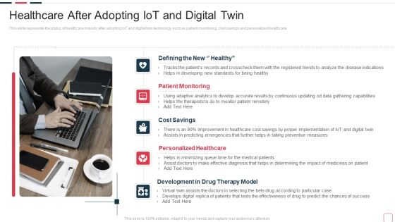 Price Benefit Internet Things Digital Twins Execution After Covid Healthcare After Adopting Iot Background PDF Price Benefit Internet Things Digital Twins Execution After Covid Healthcare After Adopting Iot Background PDF