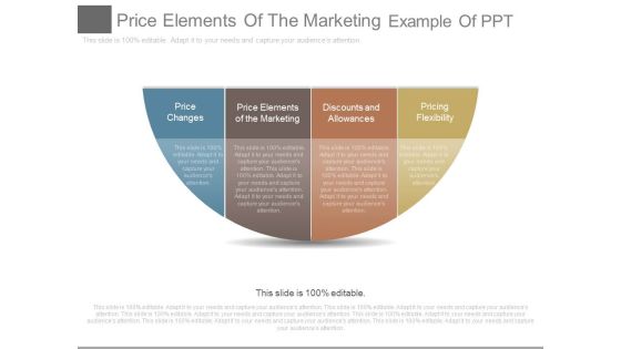 Price Elements Of The Marketing Example Of Ppt Price Elements Of The Marketing Example Of Ppt