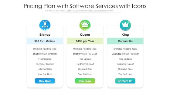 Pricing Plan With Software Services With Icons Ppt Styles Ideas PDF Pricing Plan With Software Services With Icons Ppt Styles Ideas PDF