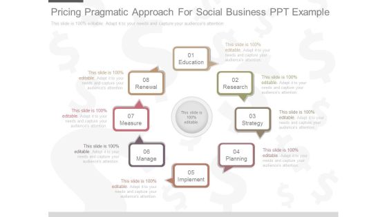 Pricing Pragmatic Approach For Social Business Ppt Example