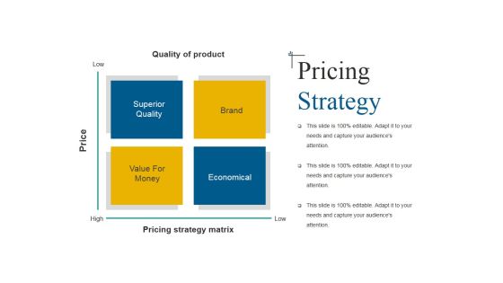 Pricing Strategy Template 2 Ppt PowerPoint Presentation Ideas Example Topics