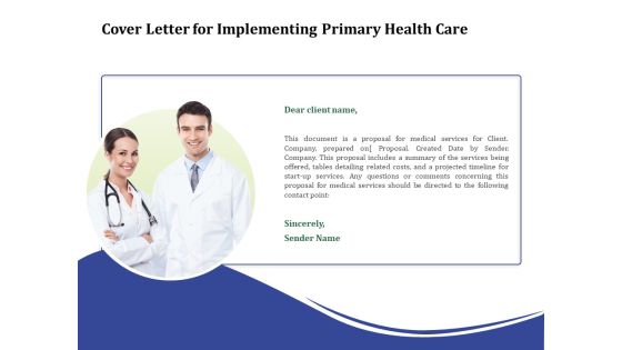 Primary Healthcare Implementation Service Cover Letter For Implementing Primary Health Care Structure PDF Primary Healthcare Implementation Service Cover Letter For Implementing Primary Health Care Structure PDF