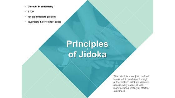 Principles Of Jidoka Ppt PowerPoint Presentation File Information