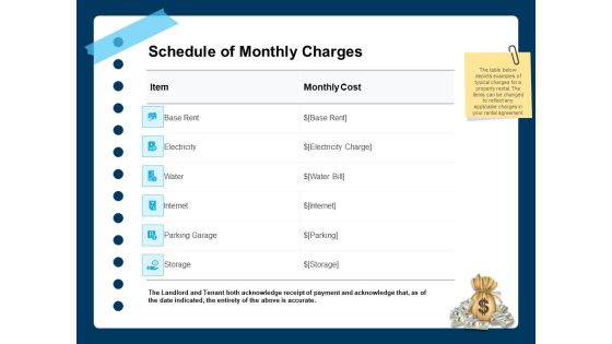Printable Rent Receipt Template Schedule Of Monthly Charges Ppt Pictures Vector PDF Printable Rent Receipt Template Schedule Of Monthly Charges Ppt Pictures Vector PDF