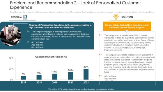 Problem And Recommendation 2 Lack Of Personalized Customer Experience Designs PDF Problem And Recommendation 2 Lack Of Personalized Customer Experience Designs PDF