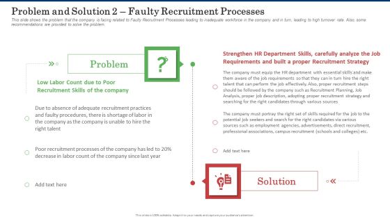 Problem And Solution 2 Faulty Recruitment Processes Background PDF
