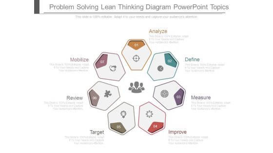 Problem Solving Lean Thinking Diagram Powerpoint Topics