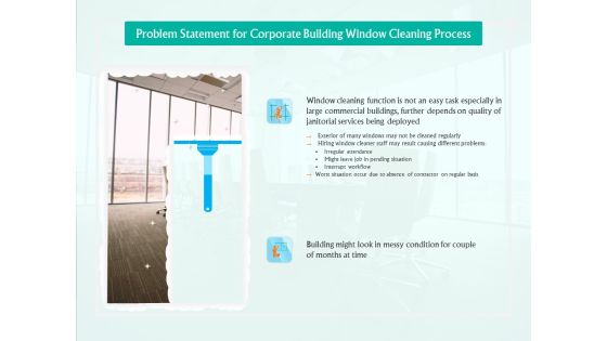 Problem Statement For Corporate Building Window Cleaning Process Ppt Ideas Slides PDF Problem Statement For Corporate Building Window Cleaning Process Ppt Ideas Slides PDF