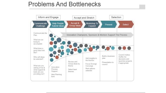 Problems And Bottlenecks Template 2 Ppt PowerPoint Presentation Example File Problems And Bottlenecks Template 2 Ppt PowerPoint Presentation Example File