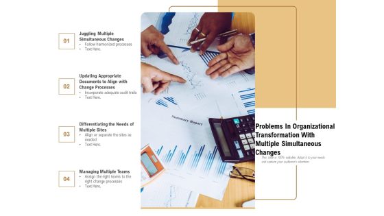 Problems In Organizational Transformation With Multiple Simultaneous Changes Ppt PowerPoint Presentation Gallery Samples PDF Problems In Organizational Transformation With Multiple Simultaneous Changes Ppt PowerPoint Presentation Gallery Samples PDF