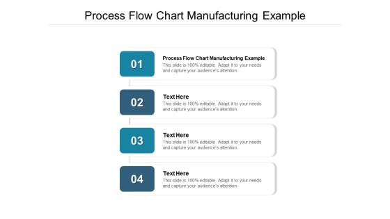 Process Flow Chart Manufacturing Example Ppt PowerPoint Presentation Model Design Ideas Cpb